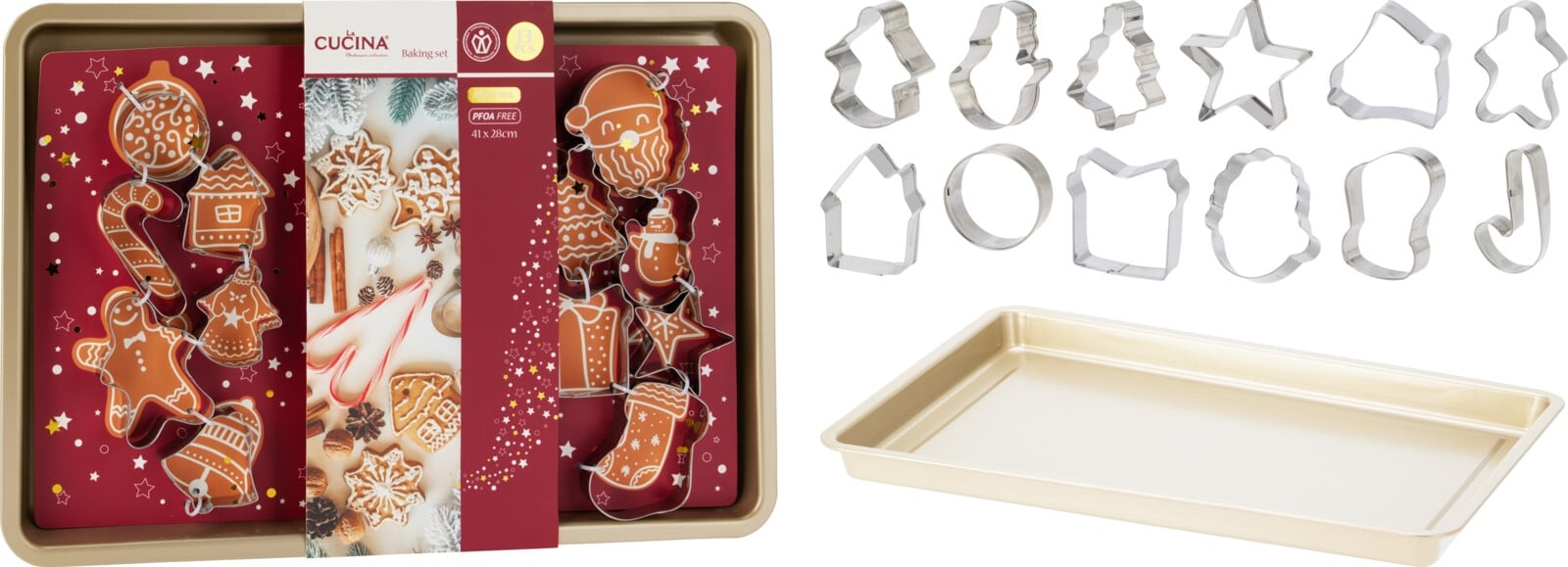Коледен комплект за печене на сладки 13 броя