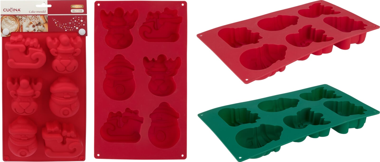 Коледна форма за кексчета микс