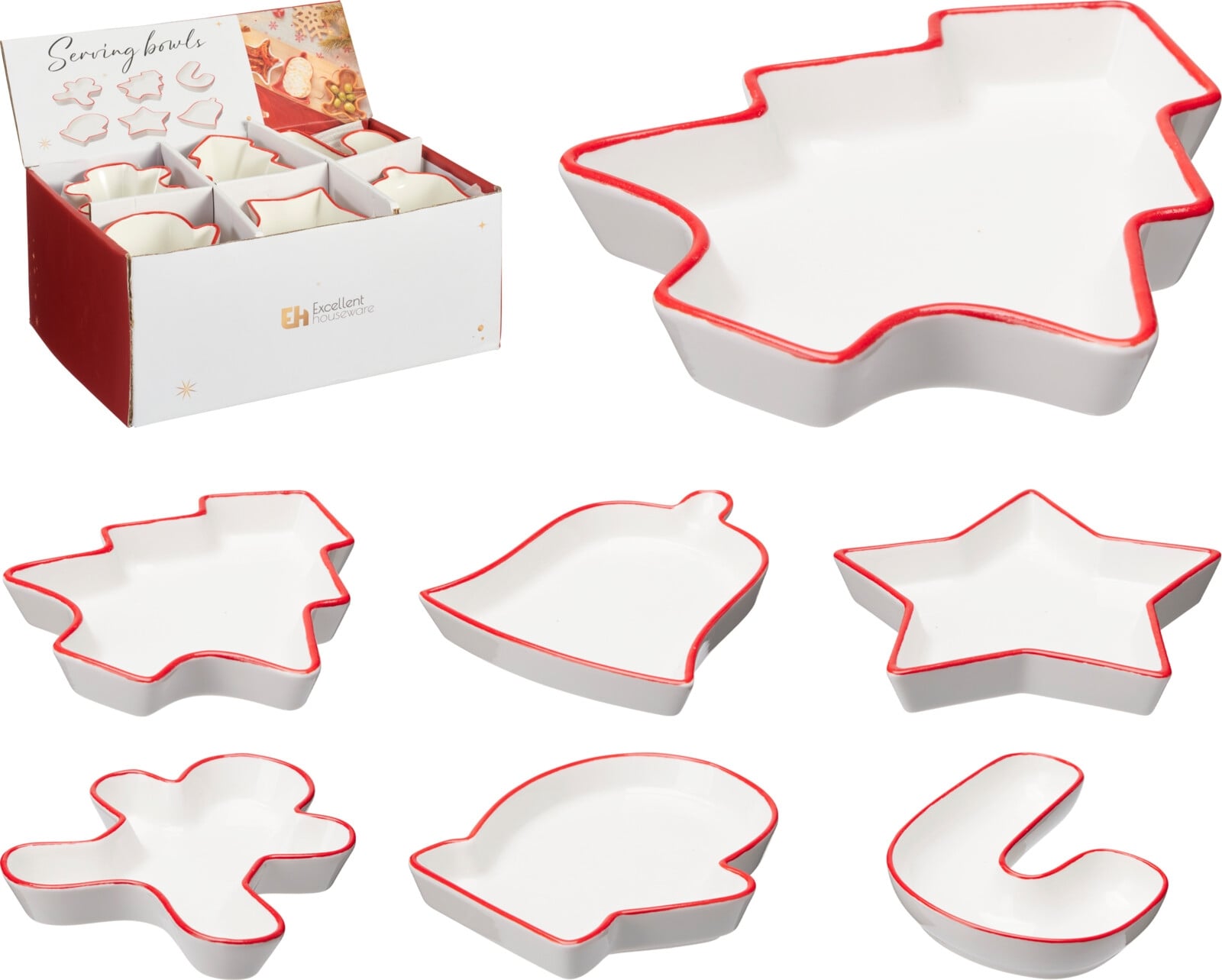 Коледна купа Xmas Shape 10 х 7 х 4,5 см микс