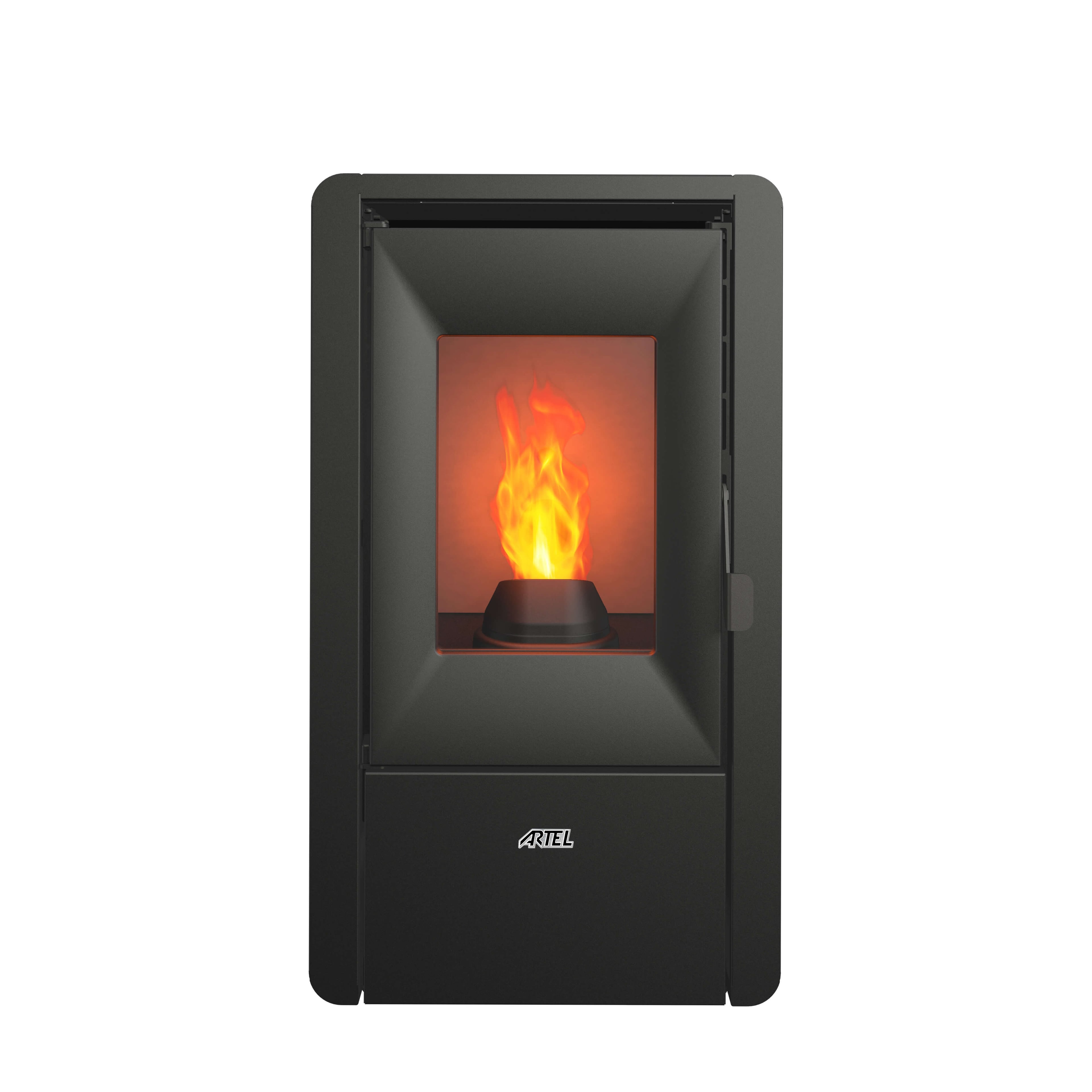 Пелетна камина Artel Nina суха / черна 6,2 kW