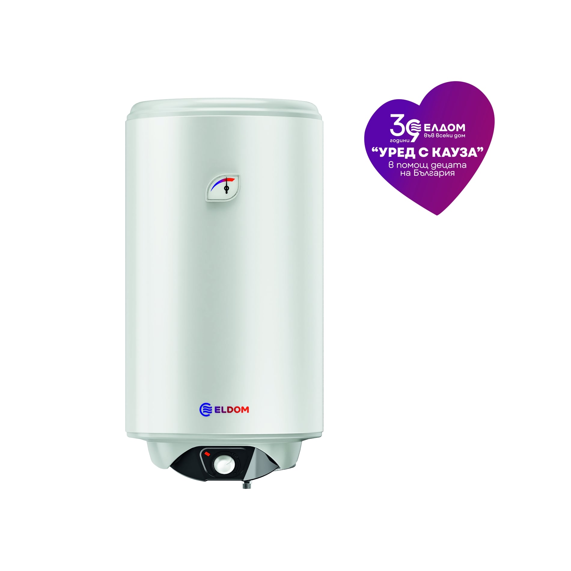 Вертикален бойлер Елдом Spectra WVS08044FTF 80л 3000W