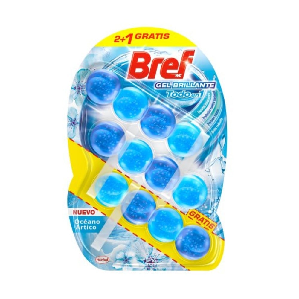 Ароматизатор за тоалетна Bref Brilliant Gel Arctic Ocean 3броя