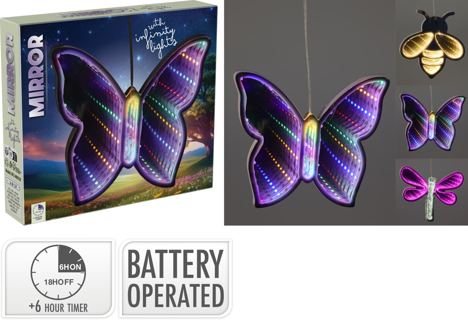 Огледало LED Infinity микс