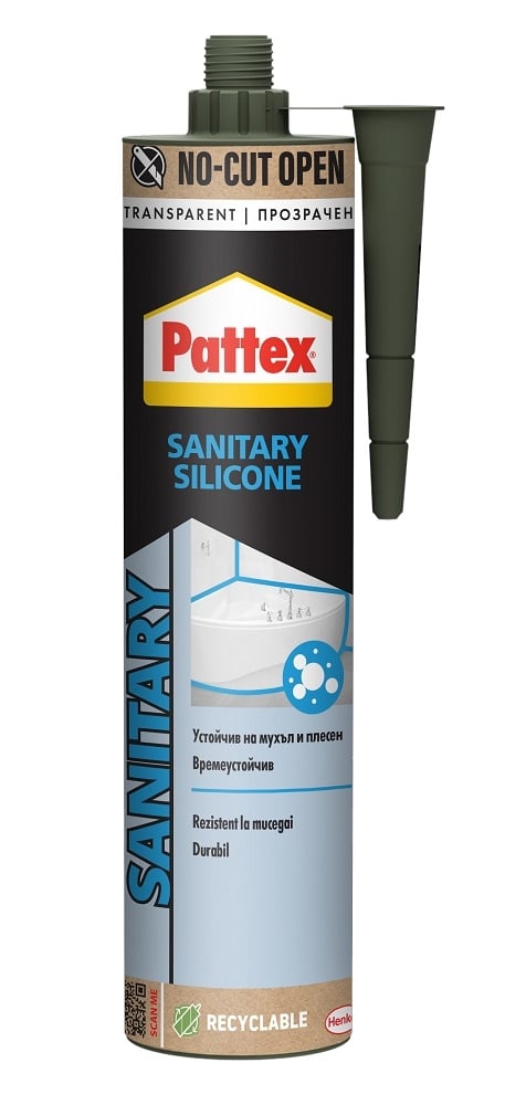 Санитарен силикон Pattex Inno прозрачен 280 мл