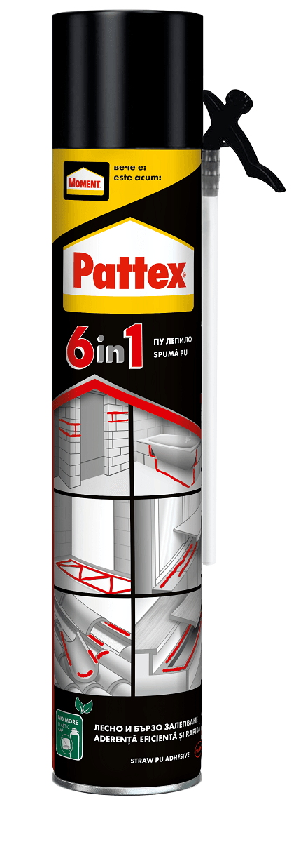 Лепилна пяна Pattex PU 6in1 Premium ръчна 750мл