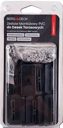 Комплект винтове и скоби за монтаж на декинг Bergdeck BDZ202 / 70 броя