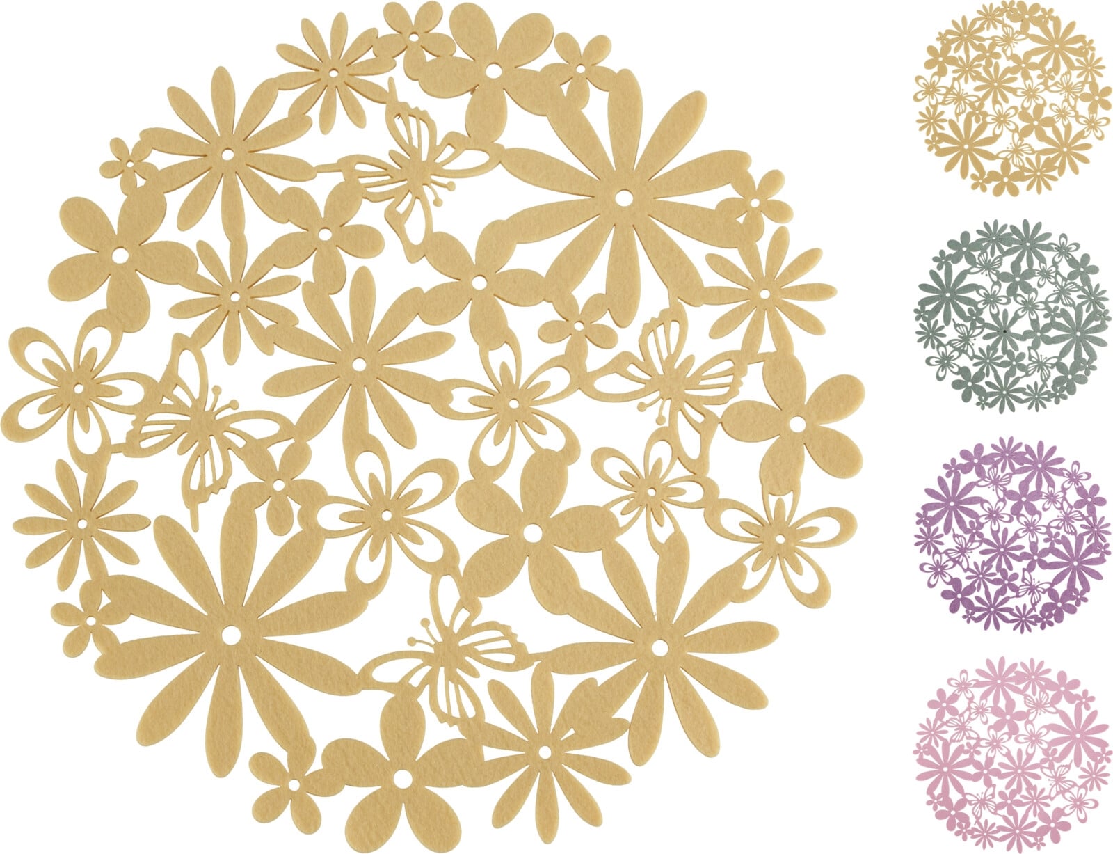 Подложка за хранене Flower микс ф35см