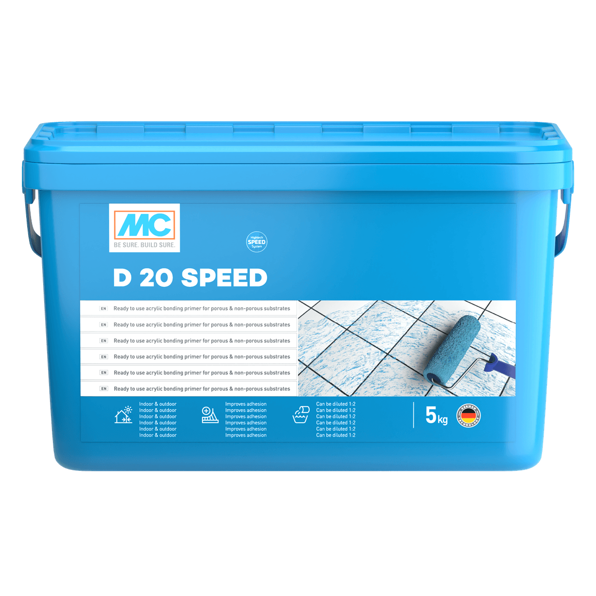 Готов за употреба акрилен грунд за порьозни и непорьозни основи MC D20 Speed 5кг