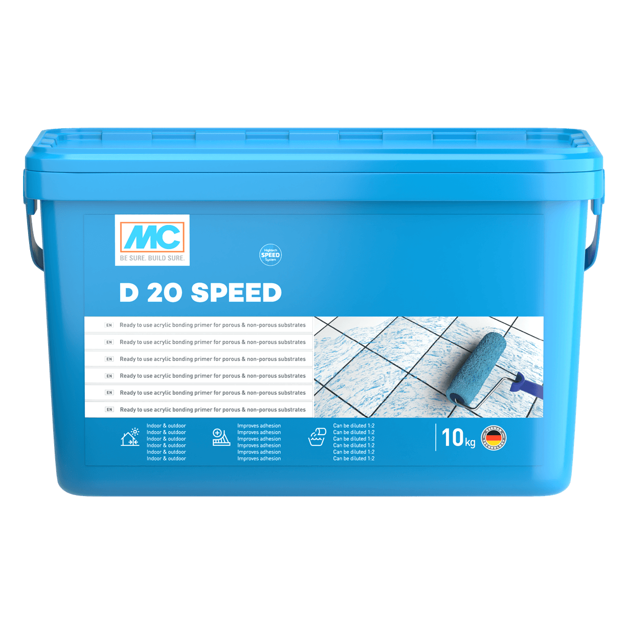 Готов за употреба акрилен грунд за порьозни и непорьозни основи MC D20 Speed 10кг