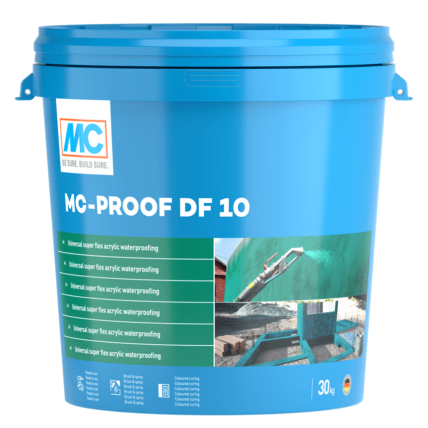 Универсална супер еластична акрилна хидроизолация MC-Proof DF 10 / 30 кг