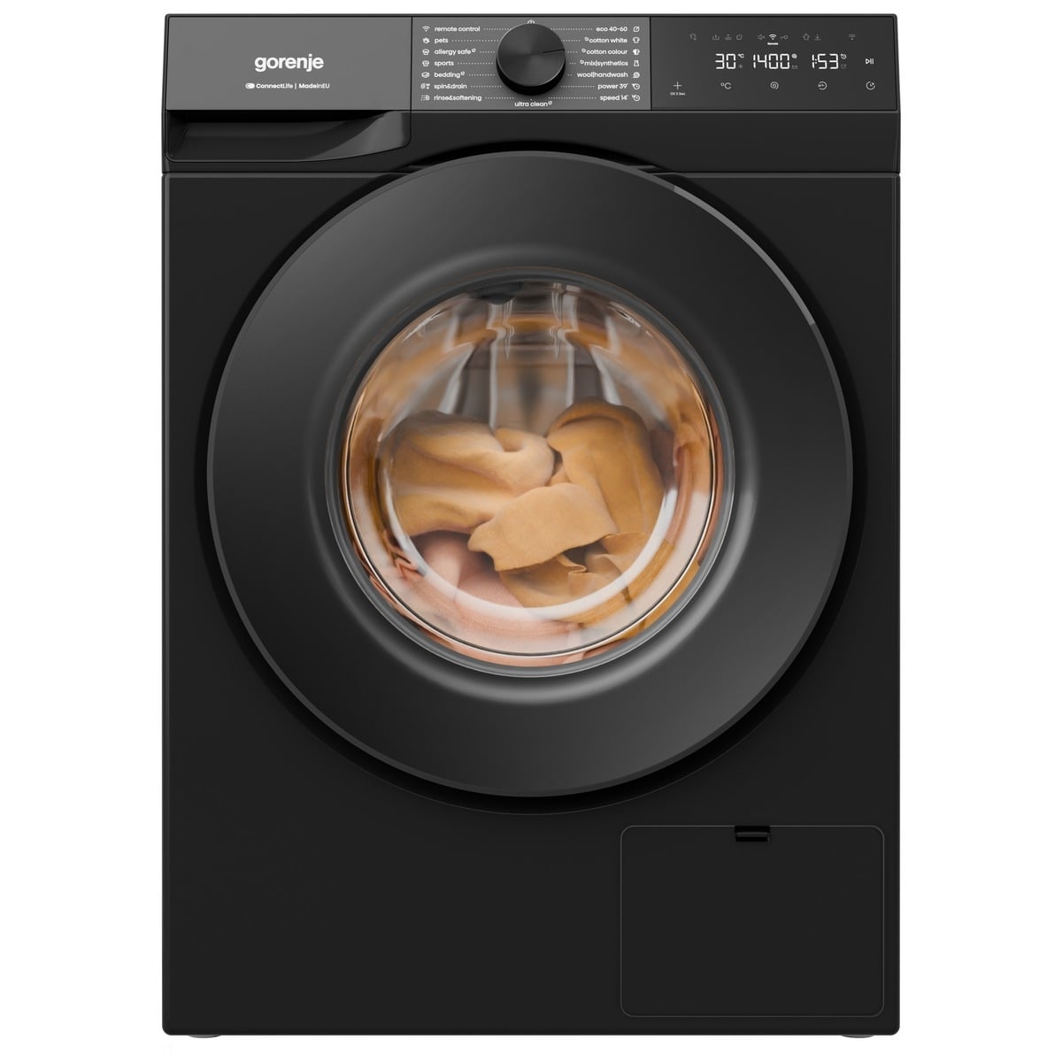 Пералня Gorenje WG484A31B черна 8кг Wi-Fi