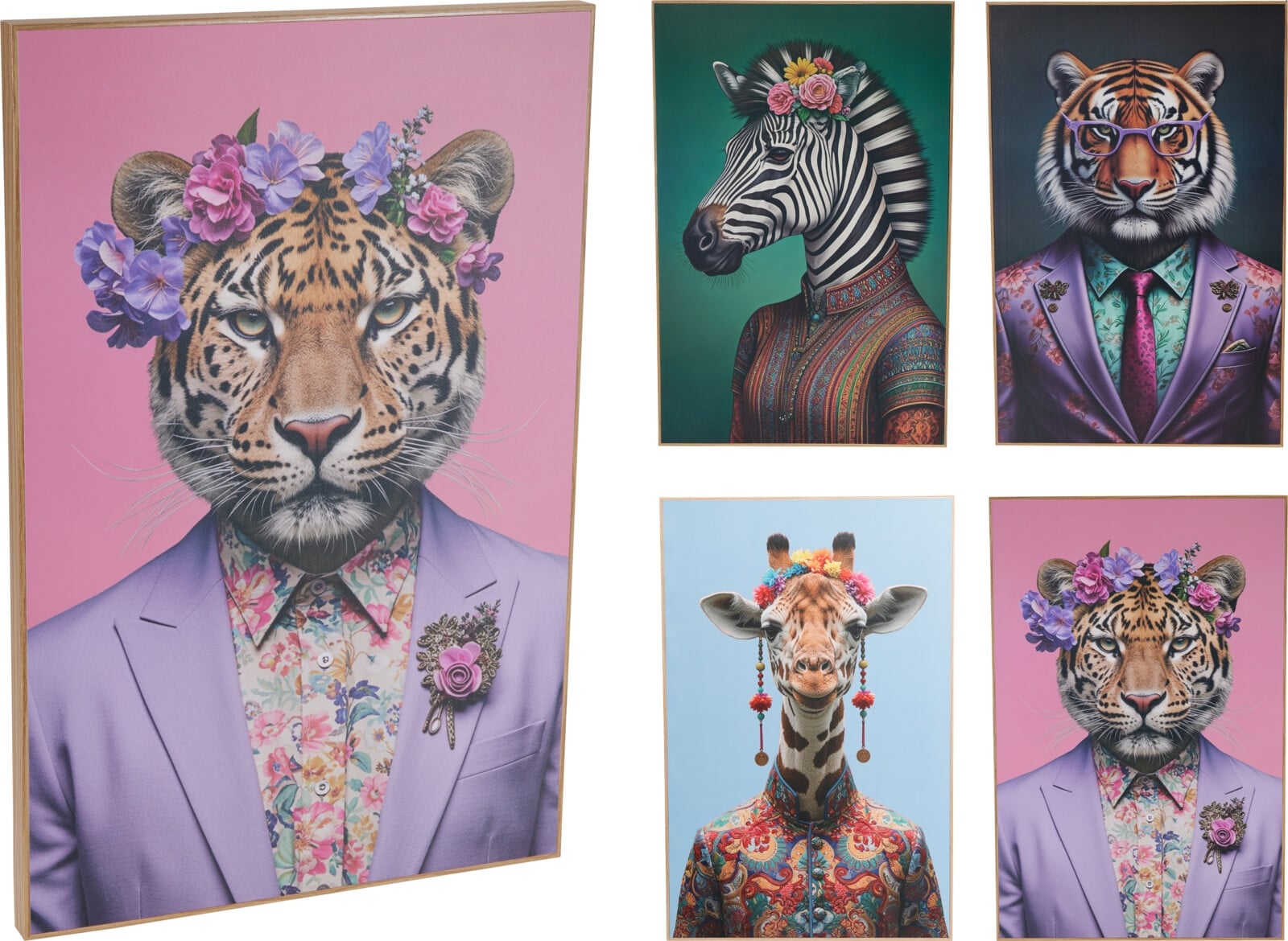 Картина Wild Animals 58х38см микс