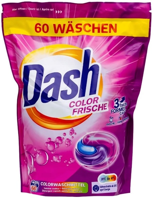 Капсули за пране Dash 3in1 Color Frische 60 броя