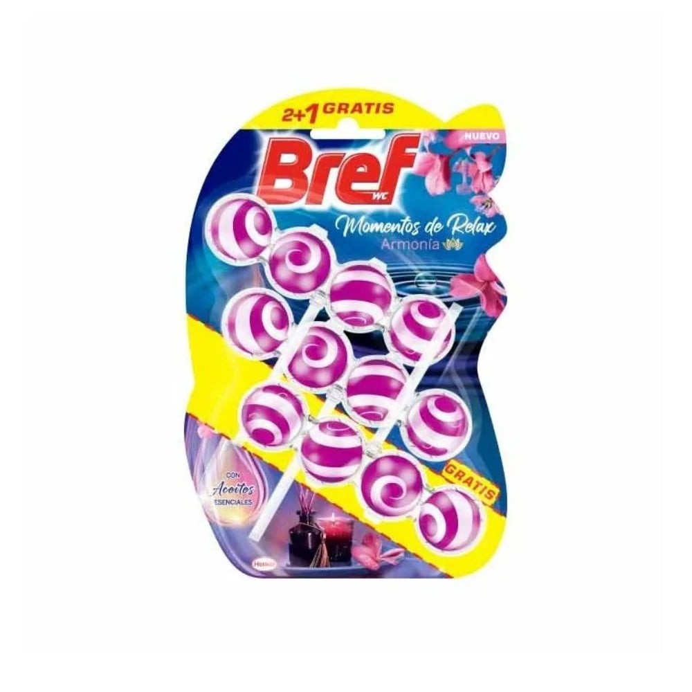 Тоалетно блокче Bref Activo 2+1 броя