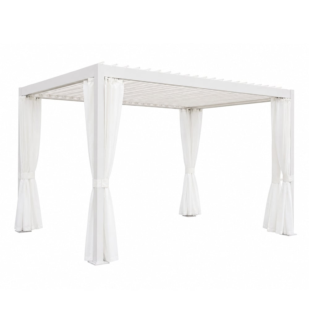 Алуминиева пергола My Garden Louver WR-5001 White 3х4м бяла