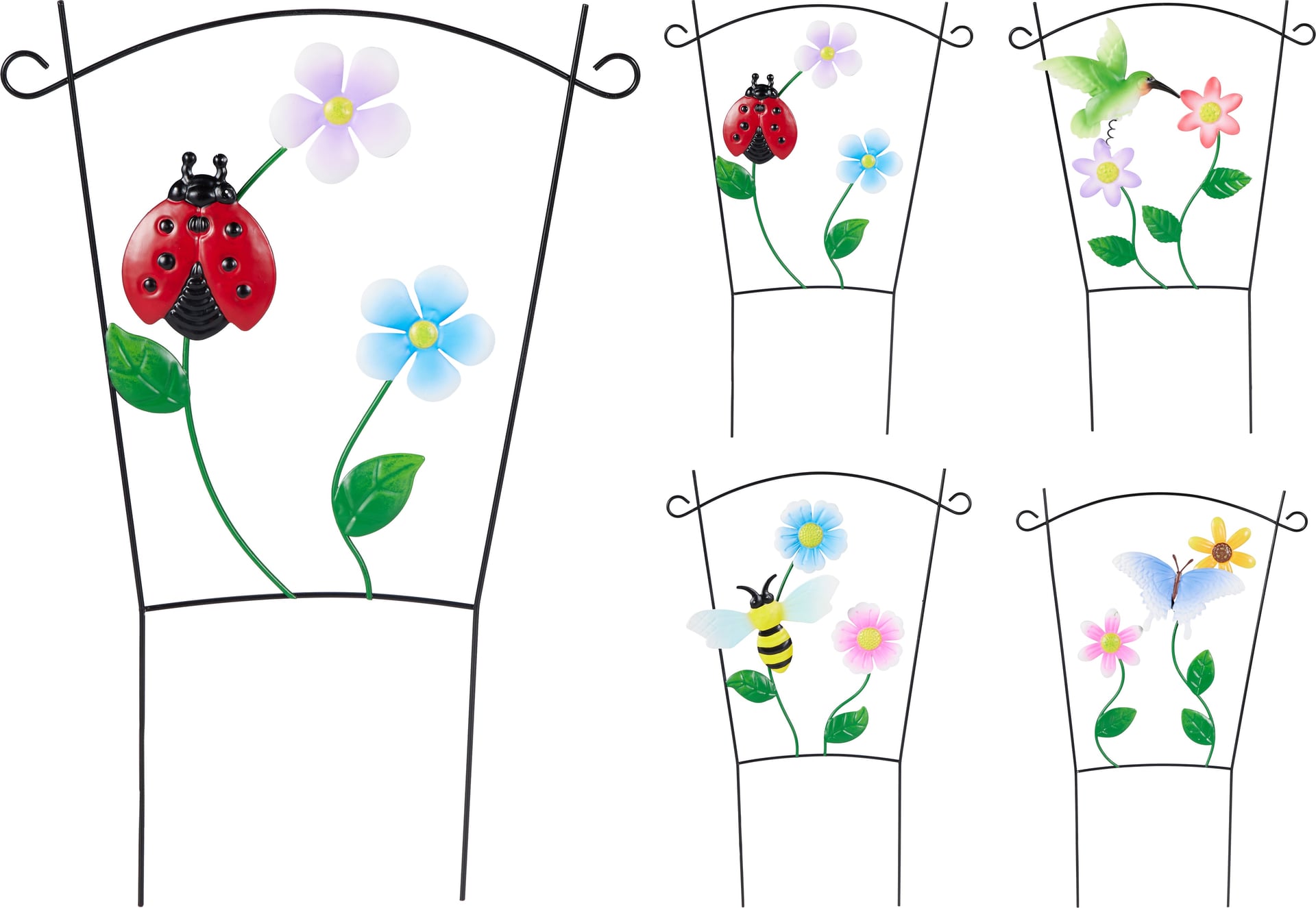 Градинска декорация Flowers 40см микс