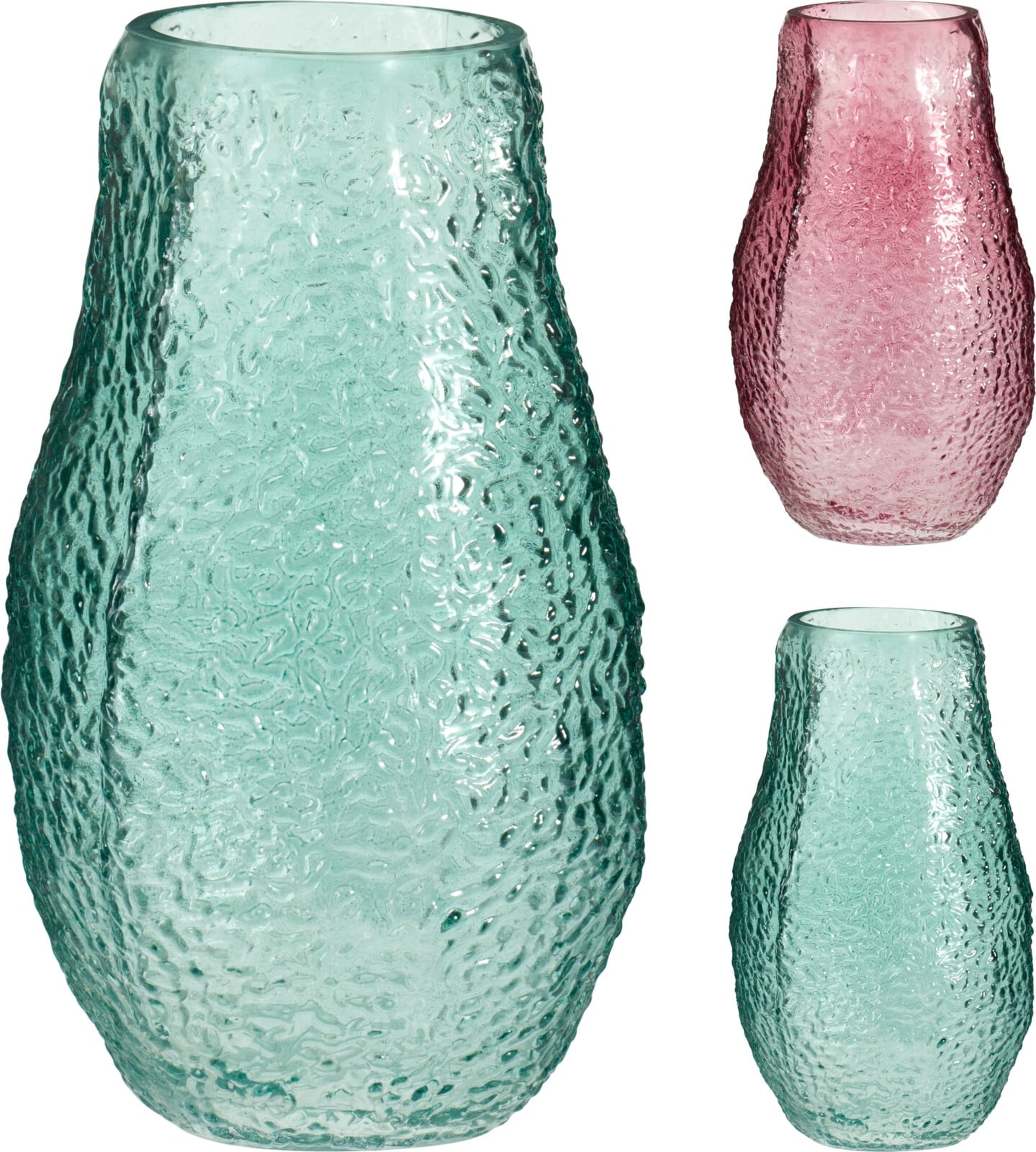 Ваза Glass 25см микс