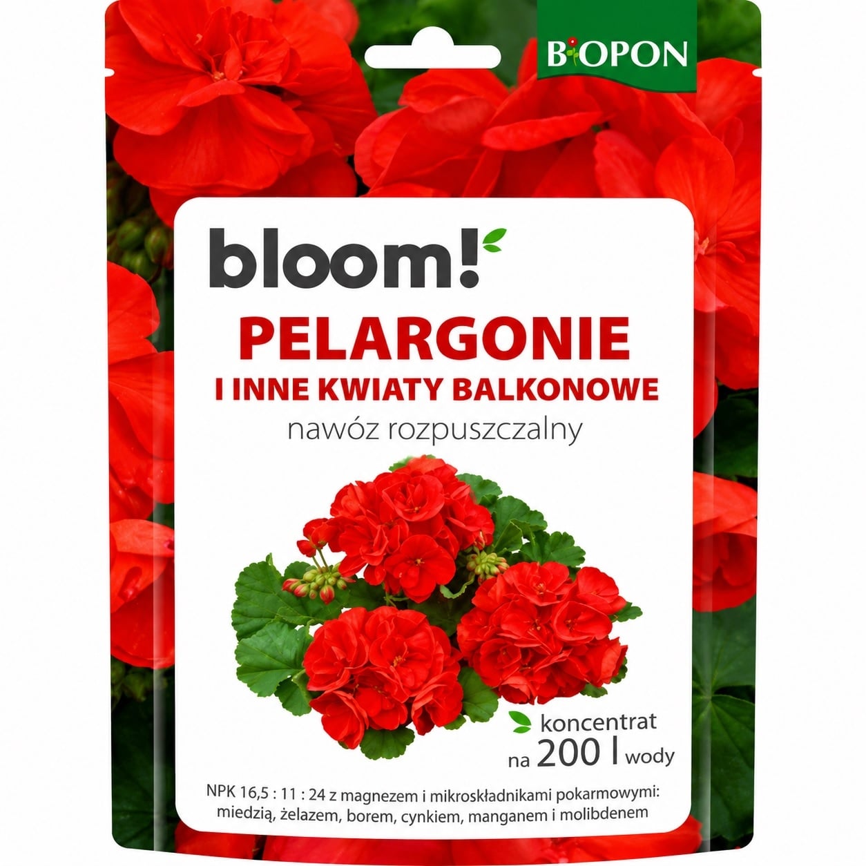 Тор за балконски цветя на кристали Biopon 200 г