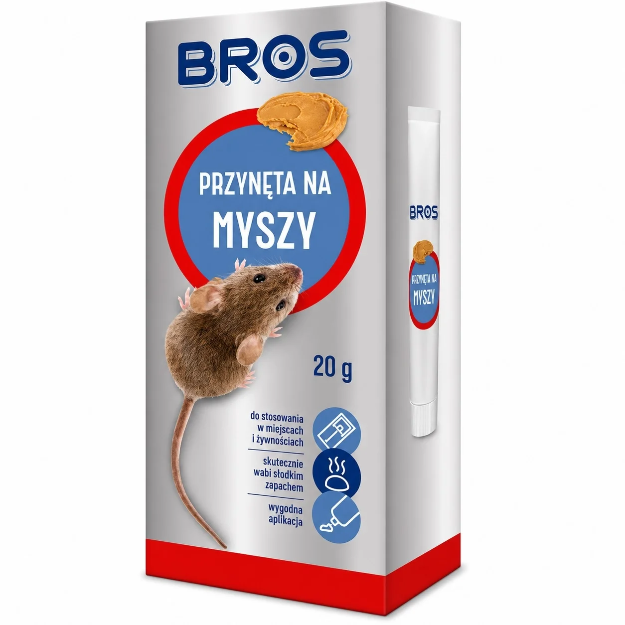 Примамка за мишки и плъхове в тубичка Bros 20 г