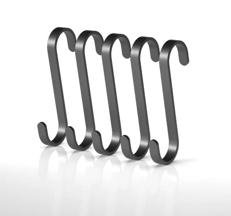Куки Teknotel MG174 черен мат 5 броя