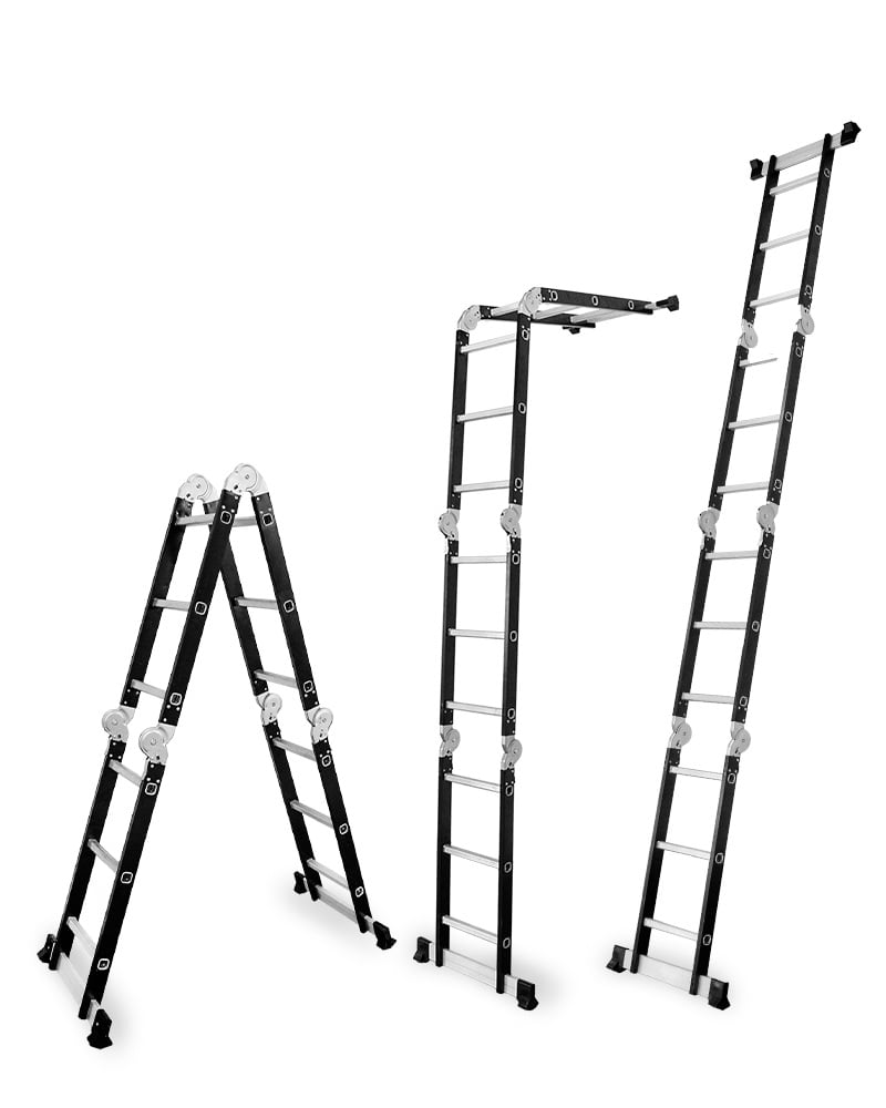 Алуминиева мултифункционална стълба Multisystem 4x3 стъпала