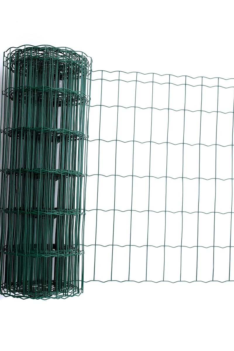 Метална оградна мрежа Garden fence 80 см х 10 м зелена