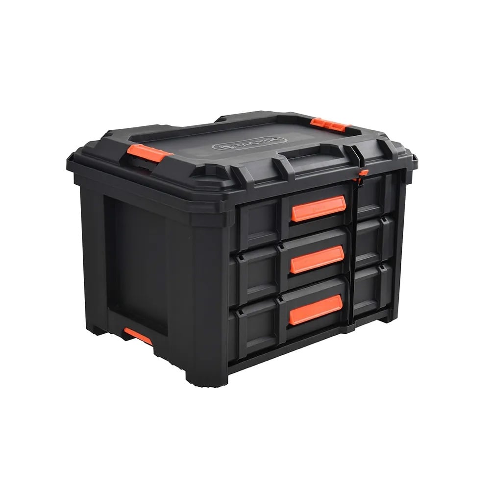 Куфар за инструменти Tactix с три чекмеджета 57х39.9х37.5см