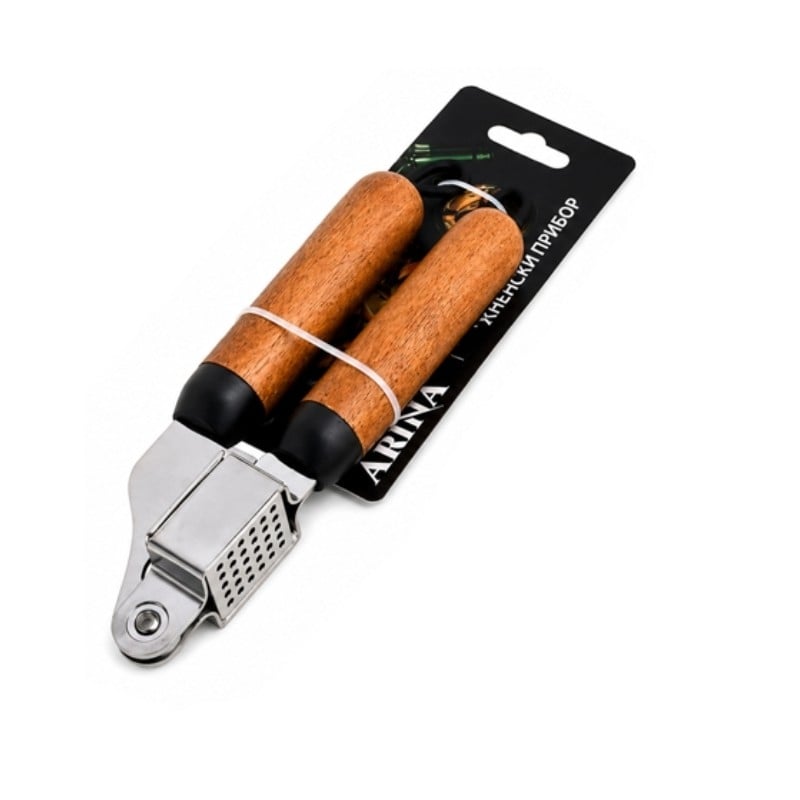 Преса за чесън Amberwood Inox 18см