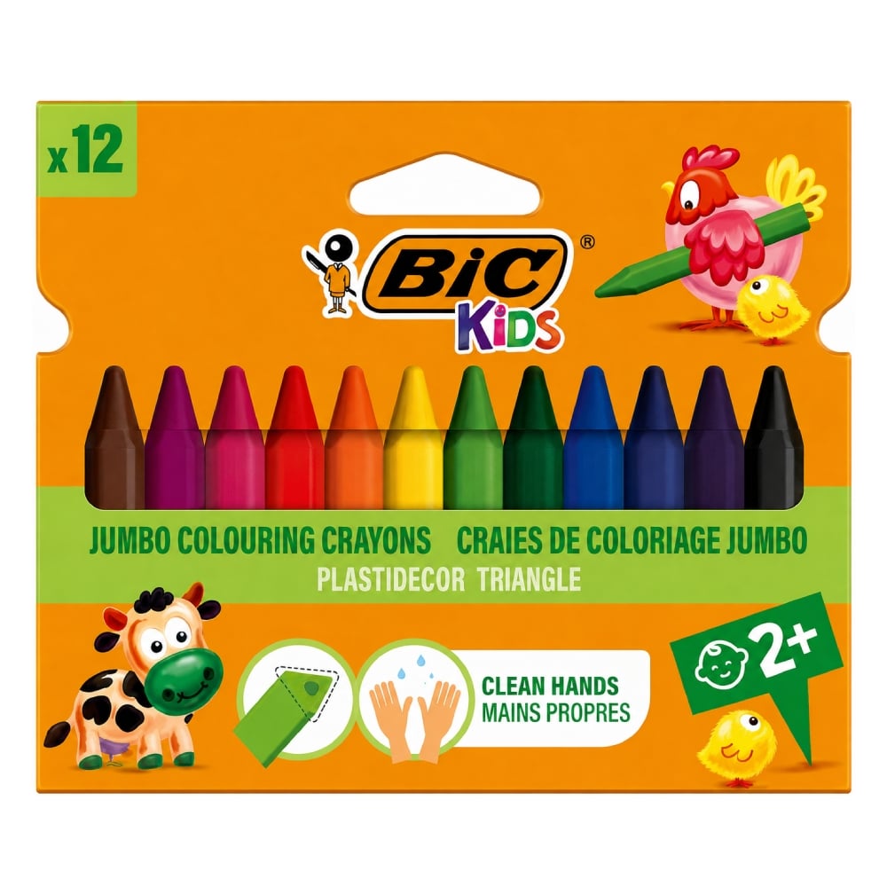 Маслени пастели BIC 12 цвята