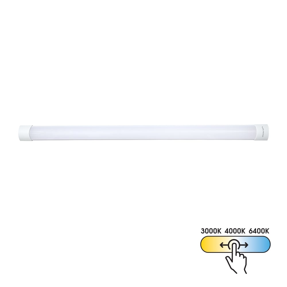 LED линейно осветително тяло Vivalux Flat 40W CCT с ключ 120см