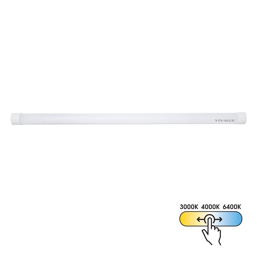 LED линейно осветително тяло Vivalux Flat 50W CCT с ключ 150см