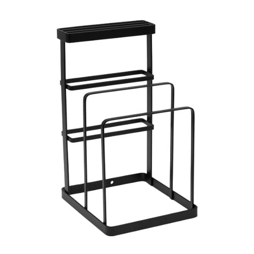 Метална стойка за дъски 12x13.8x21.6см черна