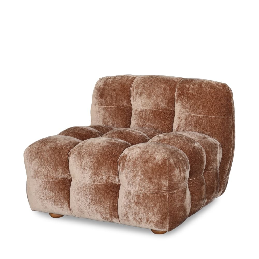 Кресло без подлакътници Riva SF-4312L WY3315-24 Velore Bronze