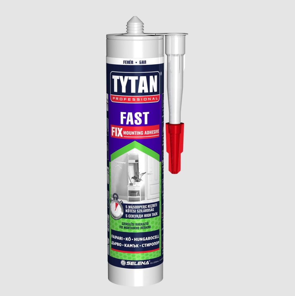 Mонтажно лепило Tytan Fast Fix high tack / бяло 310мл