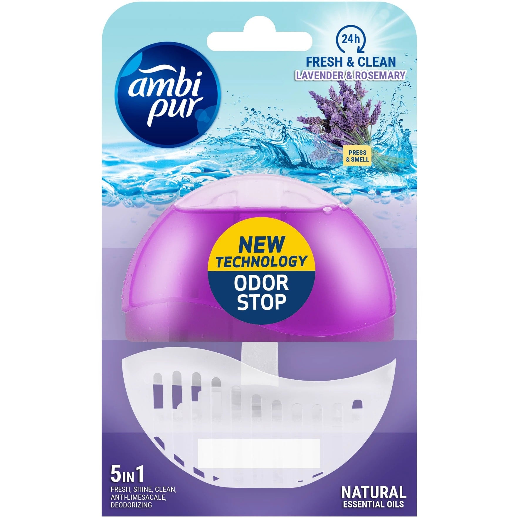 Тоалетно блокче 5в1 Ambi Pur Lavender&Rosemary