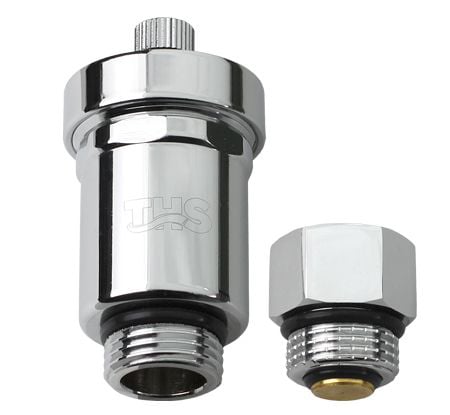 Автоматичен прав обезвъздушител с клапа THS Thermostyle 1/2"