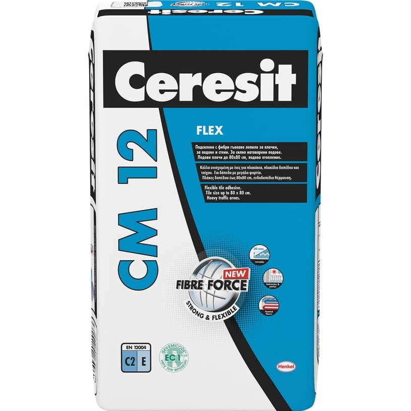 Еластично лепило за плочки Ceresit CM12 25кг