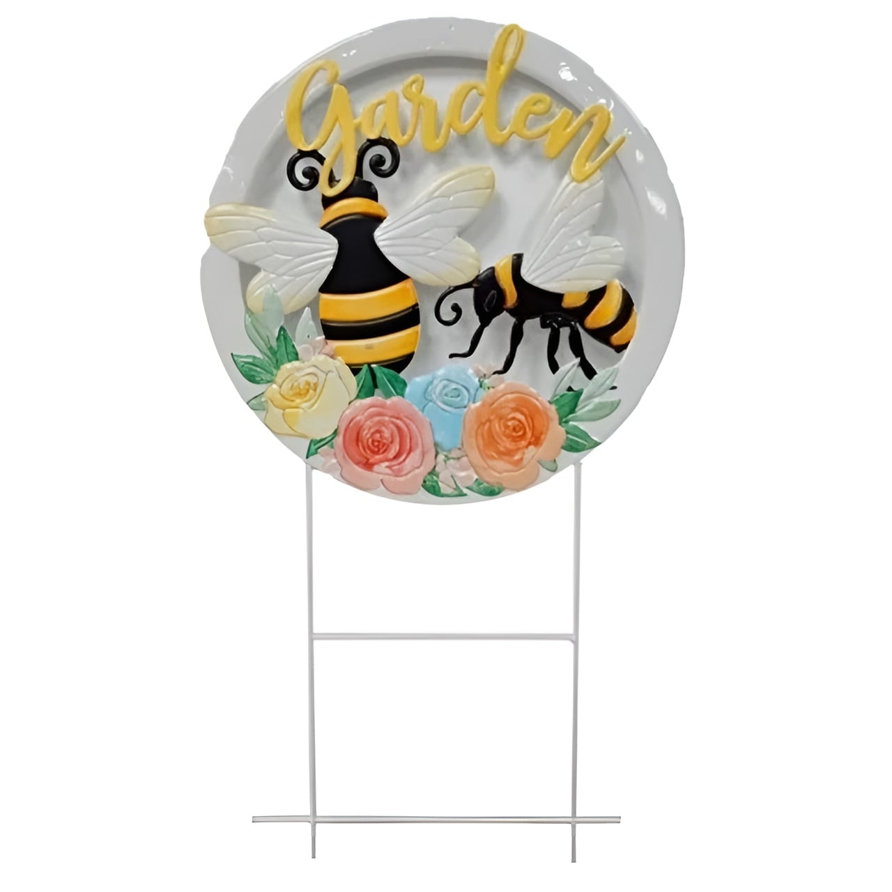 Градинска фигура Garden Bee метална 38х67см