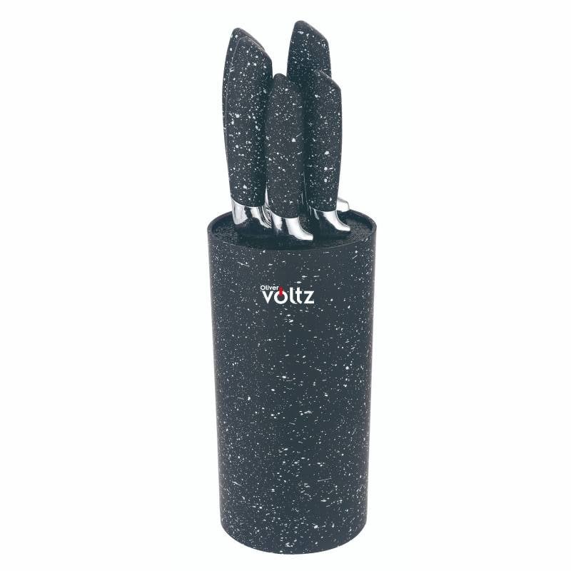 Комплект ножове Voltz OV51633G5 черен меланж 5 броя