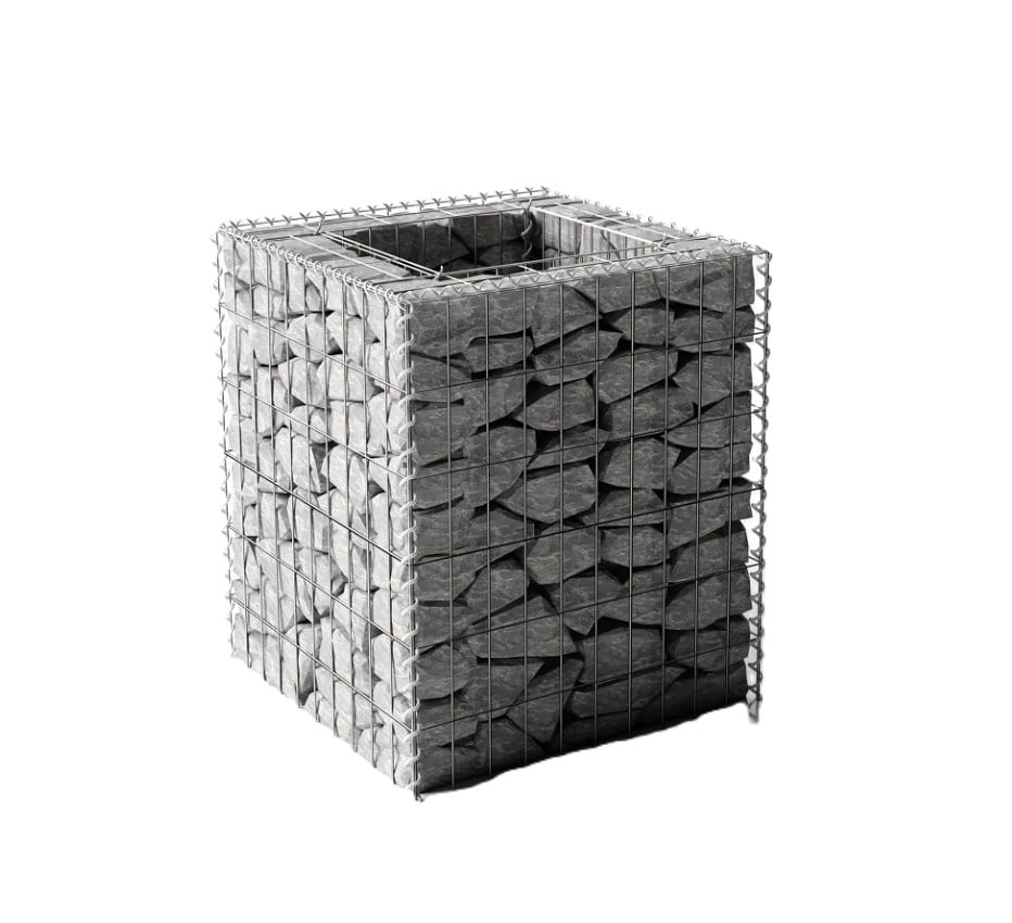 Кошче от заварен габион Zn 0,5х0,5х0,6м / ф3,8мм / 50x100мм