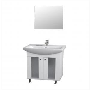 МЕБЕЛ ЗА БАНЯ КОМПЛЕКТ УМИВАЛНИК И ОГЛЕДАЛО ПАНДА