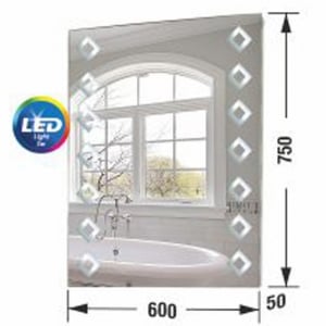 Шкаф за баня горен с огледало Пепе