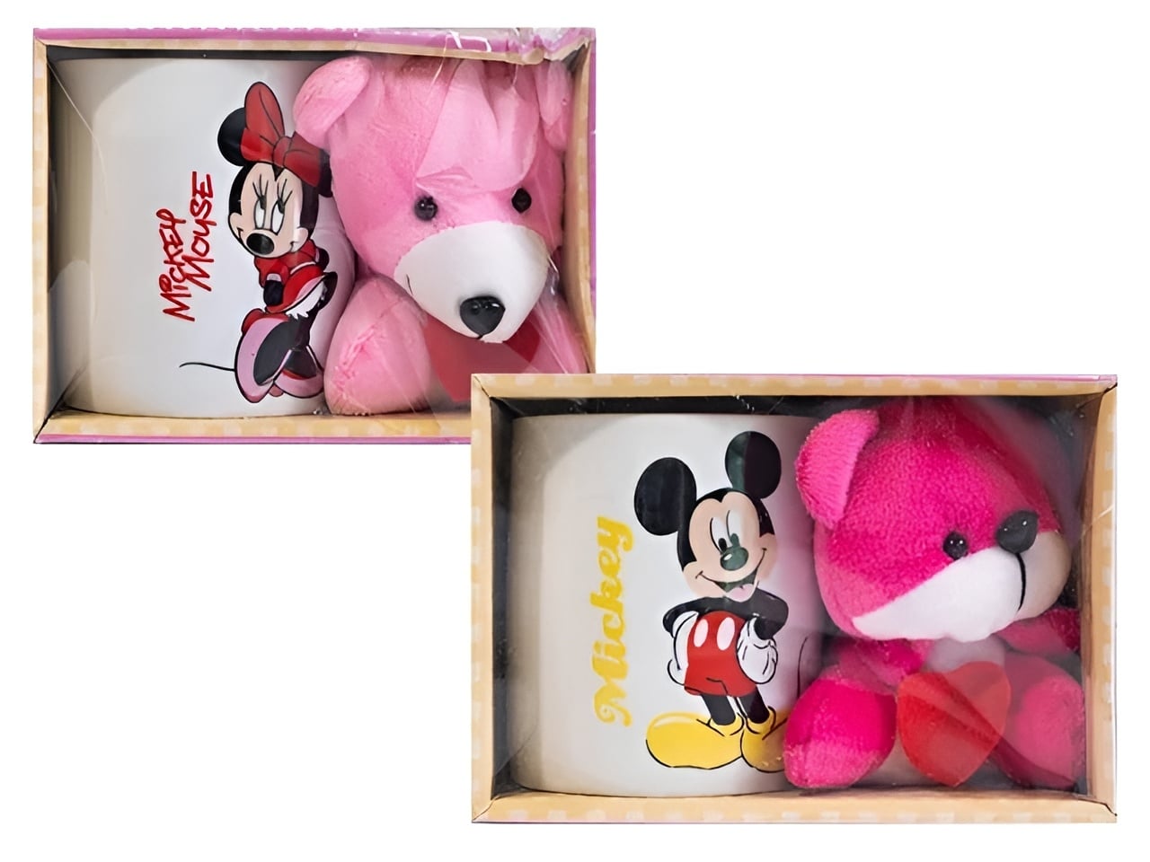 Комплект детска чаша и плюшена играчка Mickey