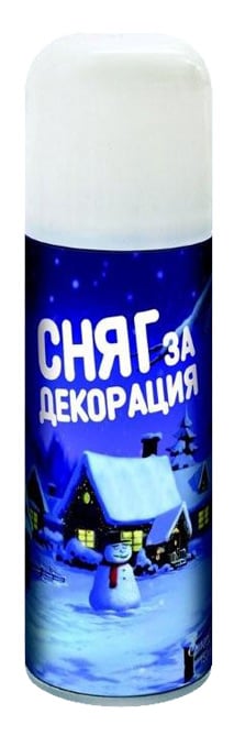 Сняг за декорация - спрей