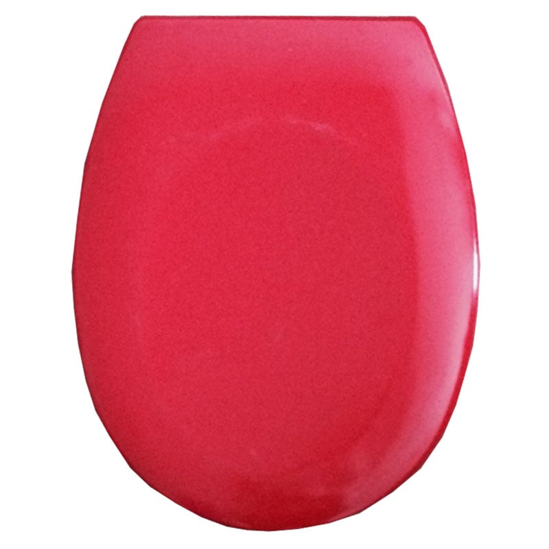 Тоалетна седалка Дуропласт 909R червена със забавено затваряне