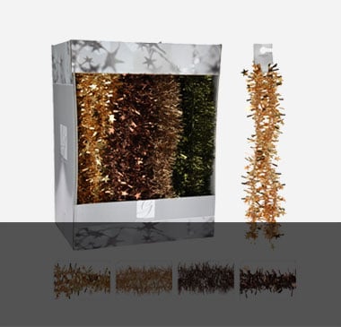 Коледни гирлянди и панделки