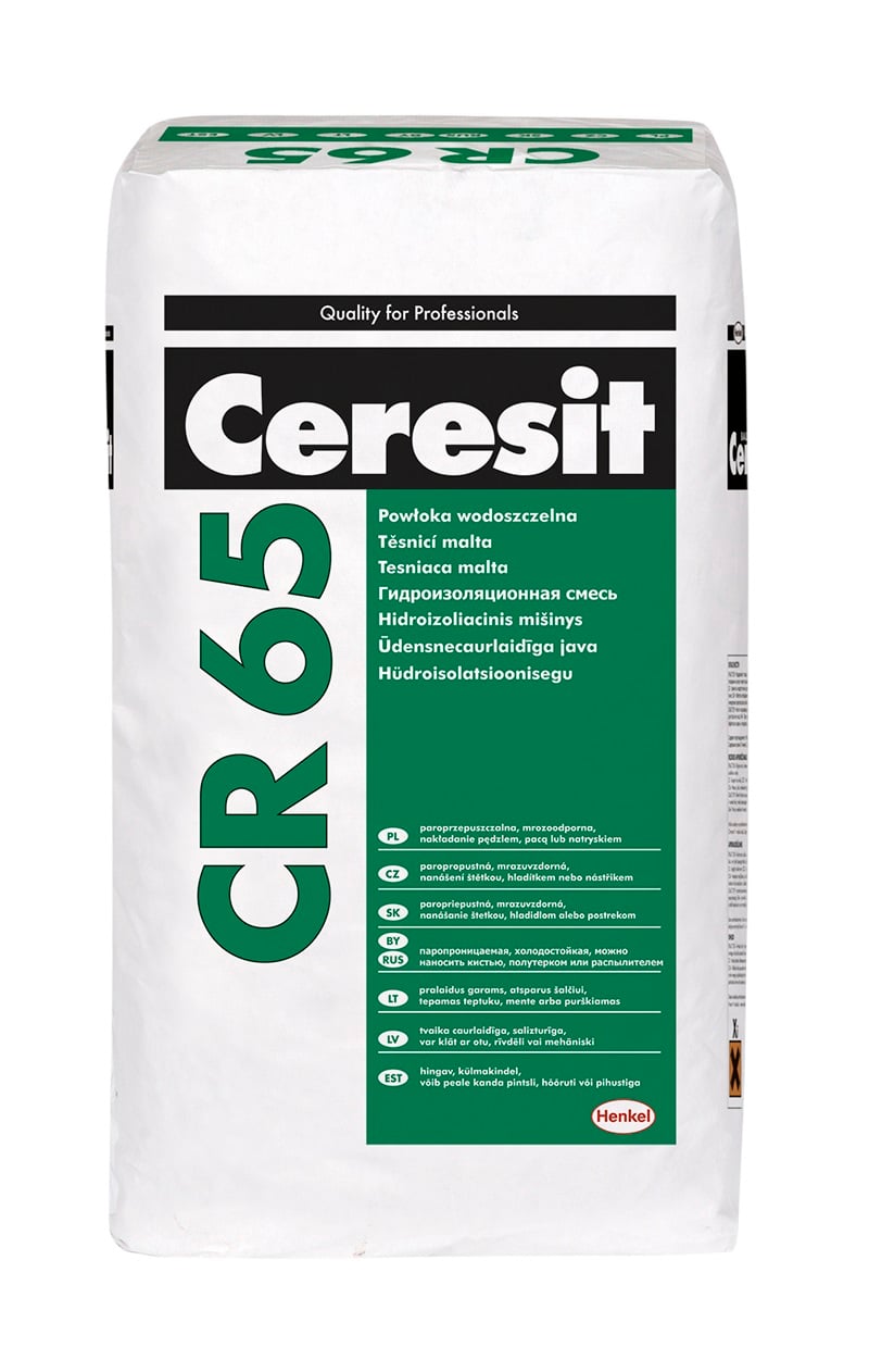 Хидроизолационна циментова смес Ceresit CR 65, 25 кг