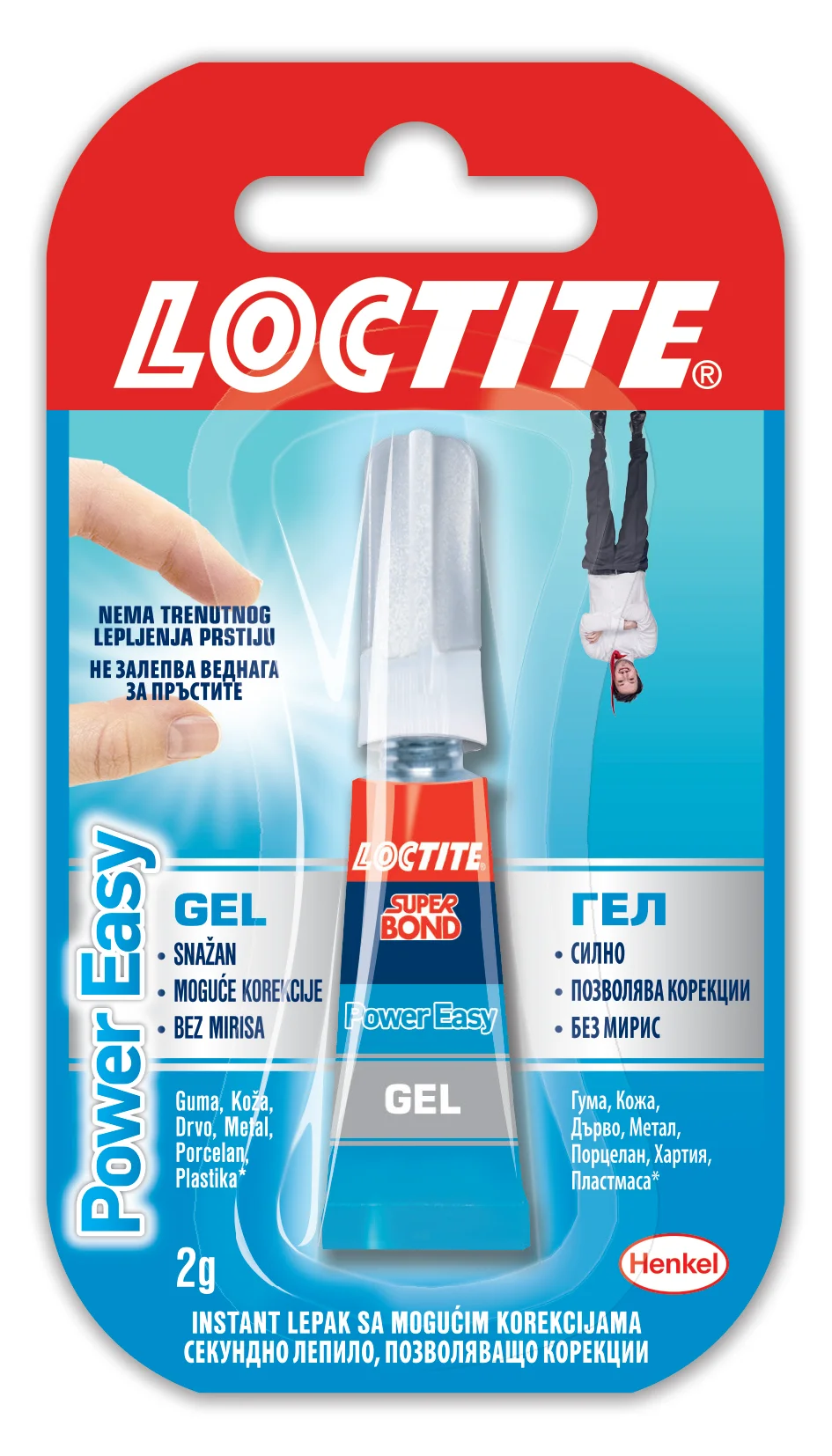 Миттєвий клей Loctite Super Bond Power Easy, 2 г