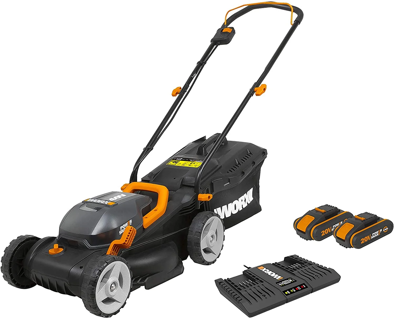 АкумулаторнакосачкаWorxWG779E/Li-ion20V2x2,5Ah+2батерииизарядно