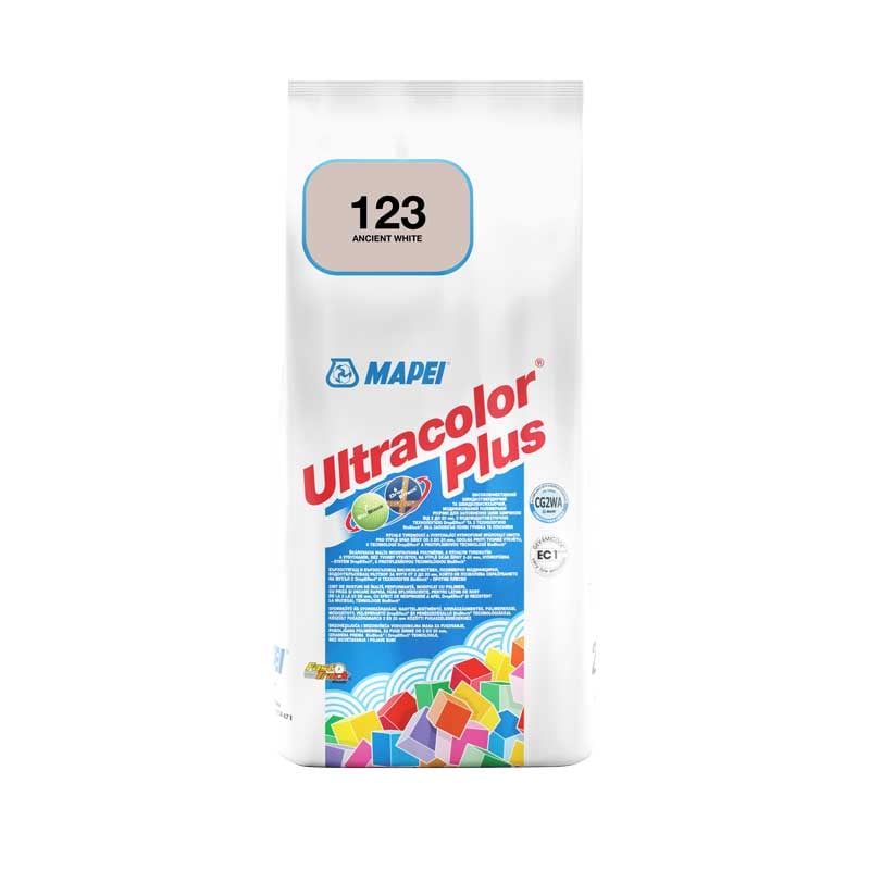 Фугираща смес за басейни Mapei Ultracolor Plus 123, антично бяла, 2 кг